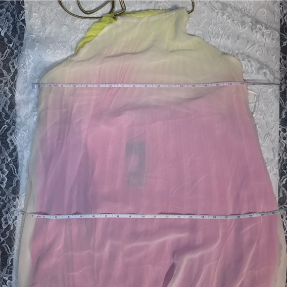 Elegant Pink and Purple Ombre Halter Maxi Dress - Picture 12 of 15